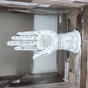 White Resin 10" Tattoo hand